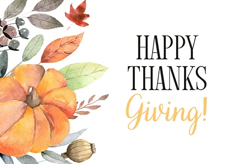 SB Roofing - Happy Thanksgiving from Our Company to You